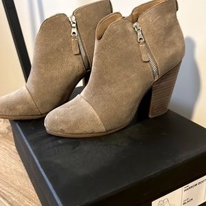 rag&bone - heel boot - tan suede - size 40/10